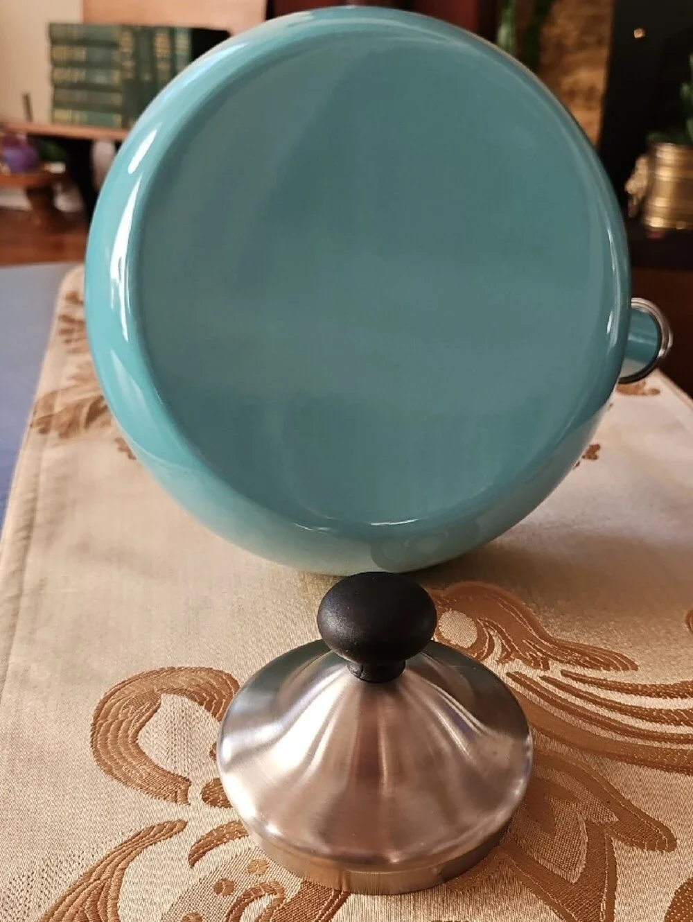 Chantal Anniversary Series Retro Whistling Tea Kettle Pastel Aqua Blue NWOT